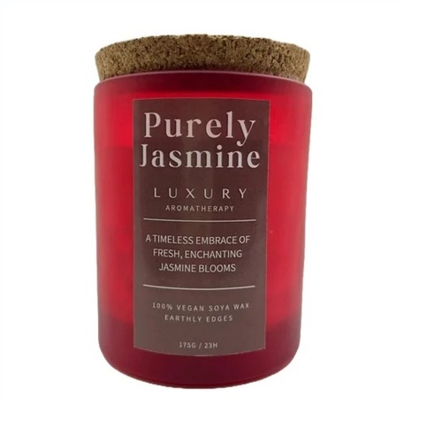 Jasmine Scented Soy Wax Jar Candle