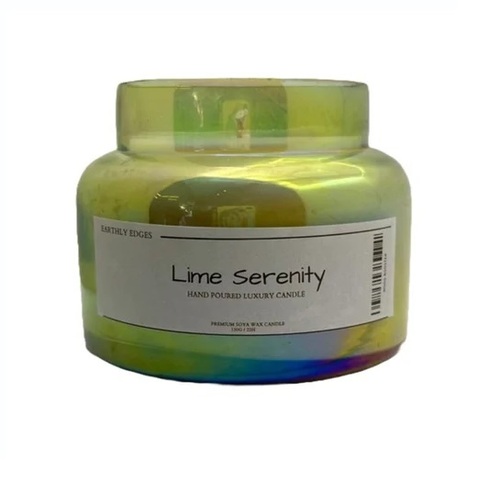 Lime Serenity Scented Soy Wax Jar Candle