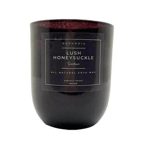 Lush Honeysuckle Scented Soy Wax Jar Candle