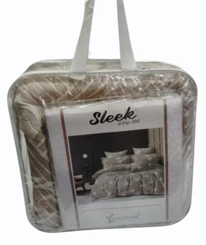 Sleek Printed Comforter Set Of 04 Pieces - Density: 300 Gram Per Cubic Meter (G/M3)