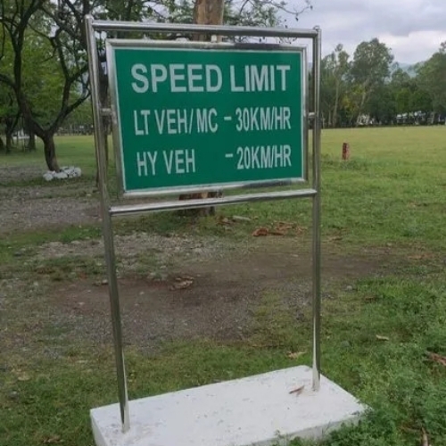 Ss Frame Retro Reflective Sign Board - Application: Industrial