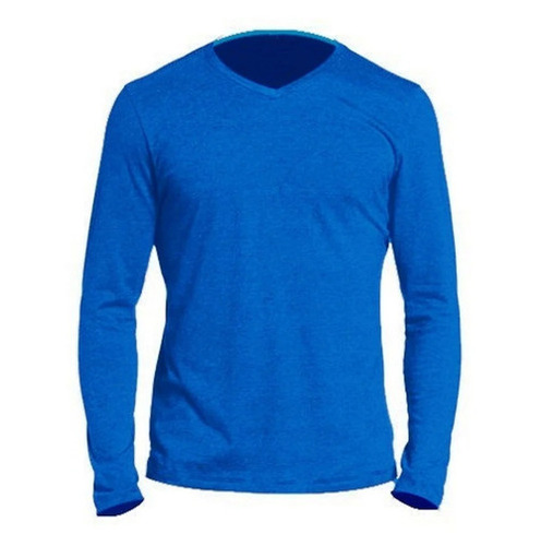 Blue Cotton Full Sleeves T Shirts