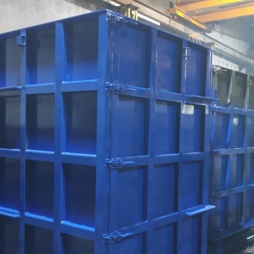 Concrete Rcc Box Converter Mould - Iron, Mild Steel Plate, Blue | Heavy Duty, Corrosion Resistant, Smooth Finish