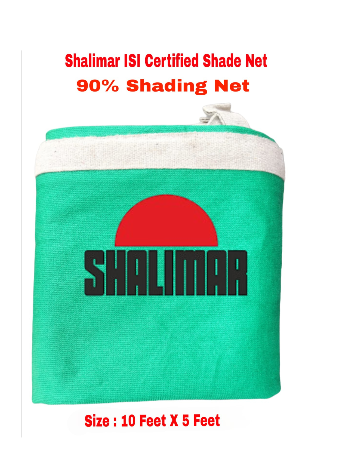 Green Shade Net 10X5 - High-Density Polyethylene, 10 ft x 5 ft, Green, 70-75% Shade | UV Stabilized, Tear-Resistant, Indoor and Outdoor Use
