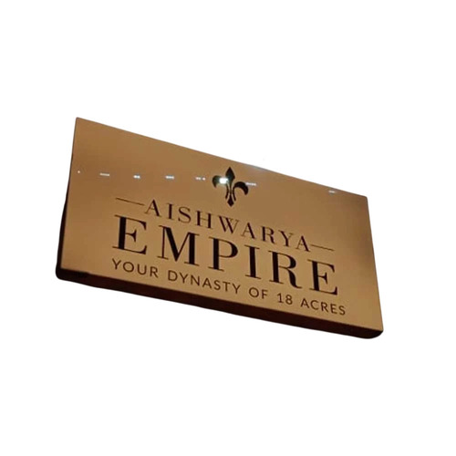 Acrylic Rectangle Sign Board