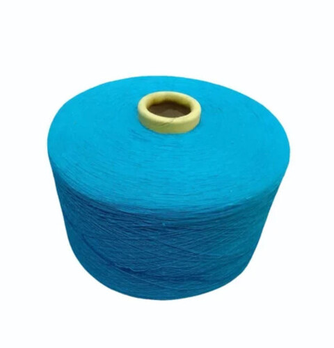 Azure Blue Dyed Cotton Yarn