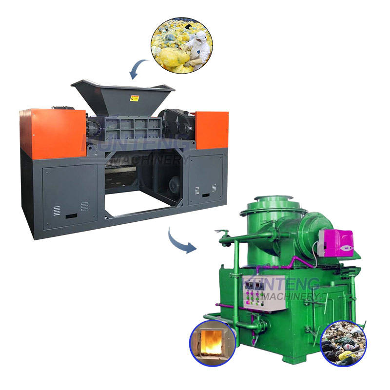 Fabric Waste Shredder Biomedical Waste Shredding And Incineration Equipment