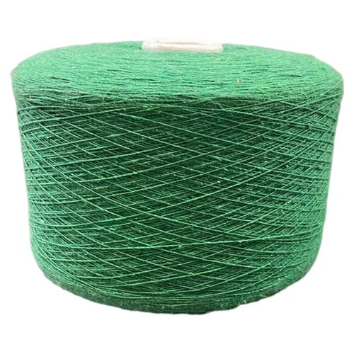 Green Melange Cotton Yarn - Application: Knitting