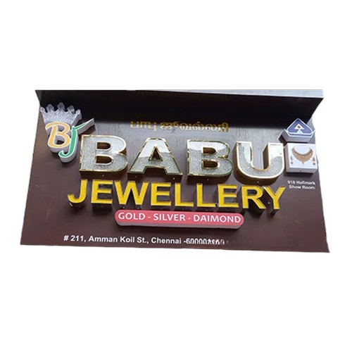 LED Crystal Letters Sign Board