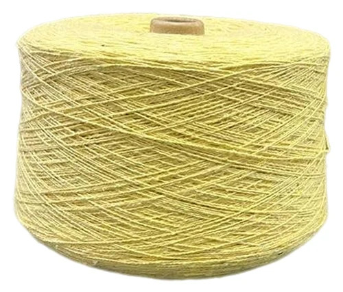 Lemon Yellow Melange Cotton Yarn