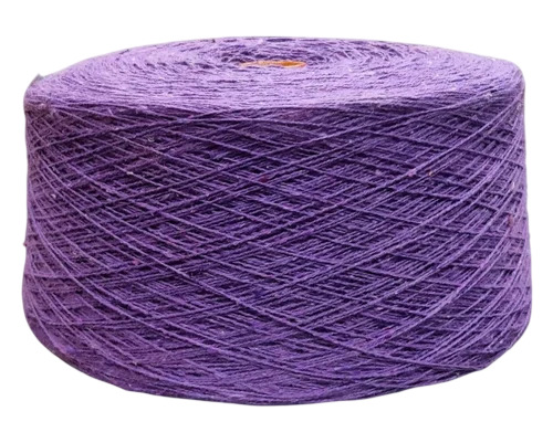 Purple Melange Cotton Blend Yarn - 30 Count 2 Ply Twisted Yarn, Bright Lustre, Durable Washable