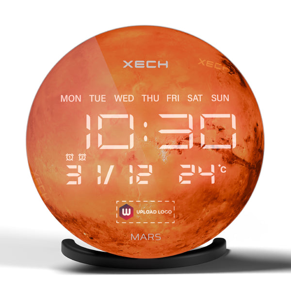 Xech Solaris X (Mars) Desktop Clock Speaker - Color: Mars