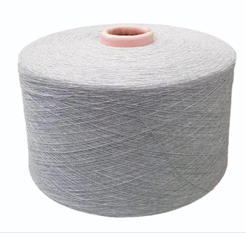 10s Off White Recycled Cotton Yarn - 2 Ply Ring Spun Grindle Yarn, Durable Plain White Yarn for Weaving, Garments, Knitting