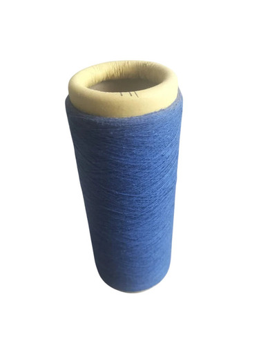 10s Royal Blue Recycled Cotton Yarn - 1 Ply, Open End, 1300-1500 CSP | Washable, Dyed, For Weaving, Knitting, Embroidery