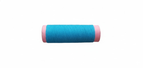 10s Cotton Poly Blend Yarn - Turquoise Blue Open End Spun Dyed Single Ply | Washable For Garments Weaving Knitting Embroidery