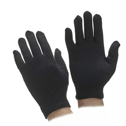 Black Cotton Hand Gloves