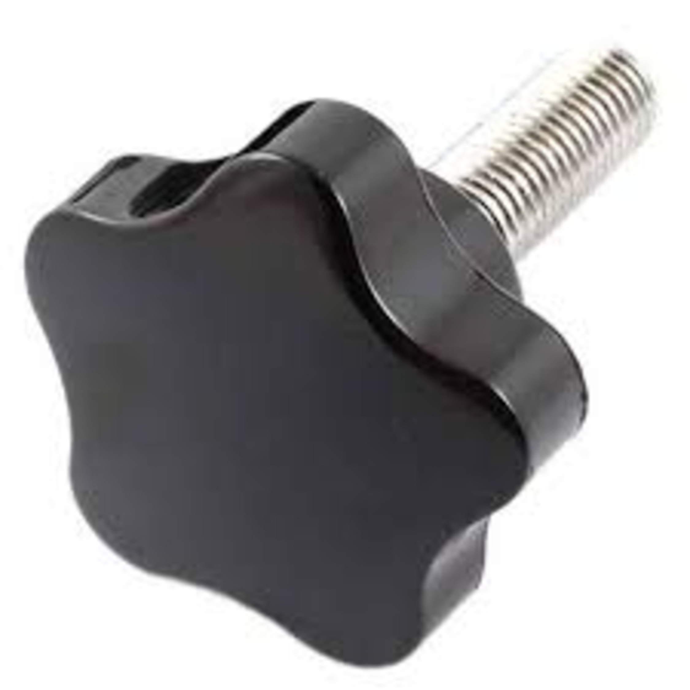 Black & Silver Screw Knob - Length: 3.2 Centimeter (Cm)