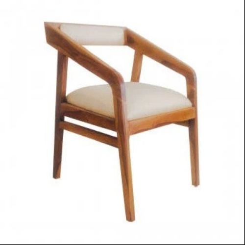 Chair - Solid Wood, Light Brown Finish | Sturdy, Elegant Design, Smooth Finish, Termite Resistant