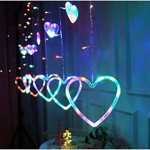 Hanging Heart Led Curtain Light