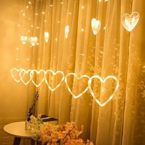 Heart Led Curtain Light