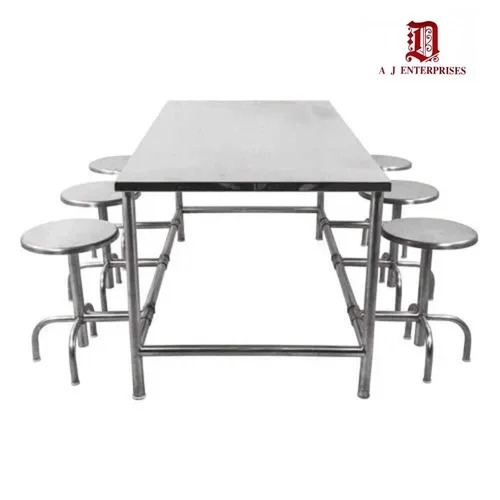 Ss Round Leg Canteen Table