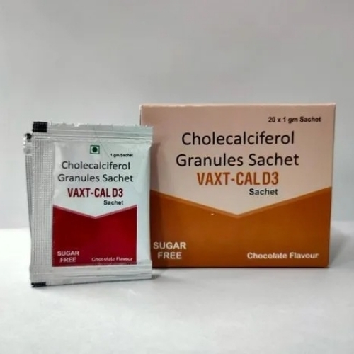 Vaxt-Cal D3 Sachet Chocolate Flavour Sugar Free Medicine
