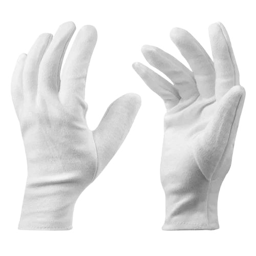 White Cotton Hand Gloves