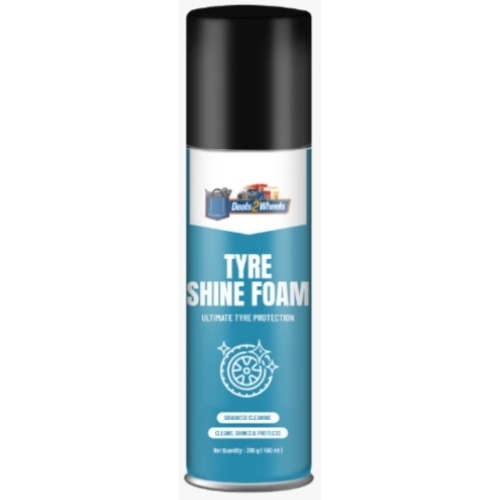 Deals2wheels Tyre Protection Shine Foam Automotive Cleaner - Color: Black