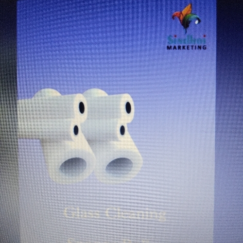 Glass cleaning sponge roller