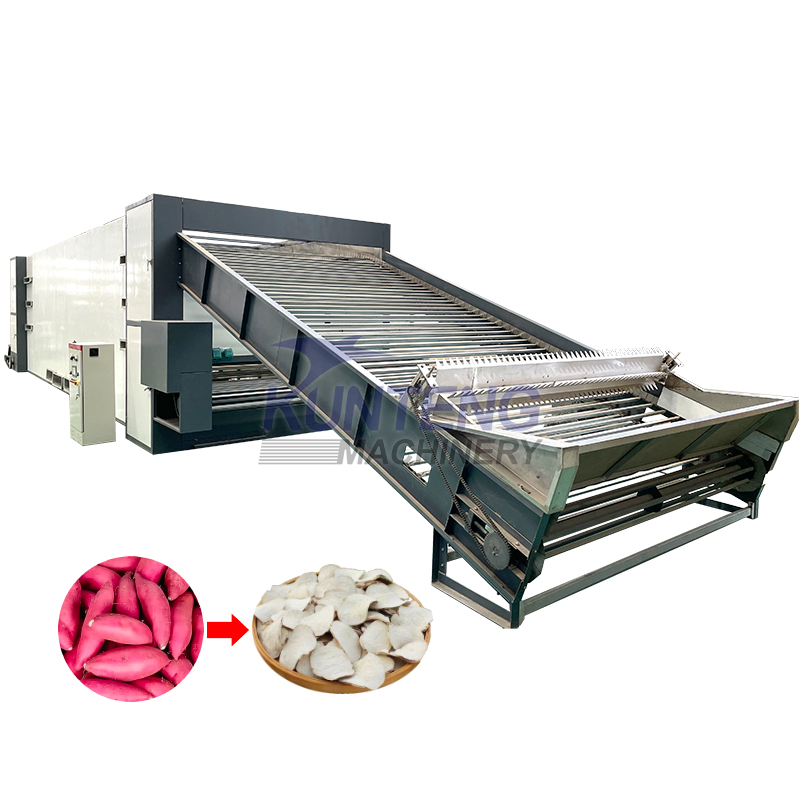Potato Starch Dryer Sweet Potato Block Dryer Cassava Starch Mesh Belt Dryer - Color: Can Be Customized