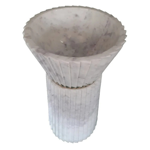 Round Stone Pedestal Wash Basin