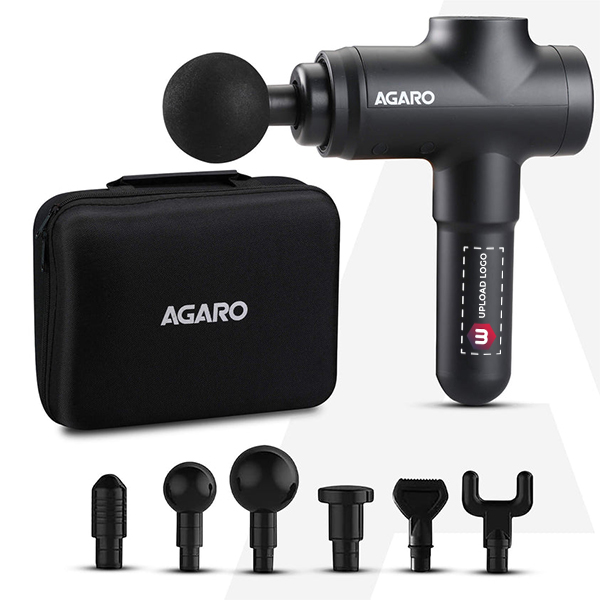 Agaro Strike Handheld Percussion Massage Gun - Battery Life: 3 Hours