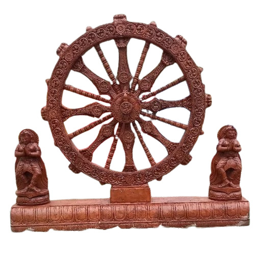 Fibre Ashok Chakra Statue