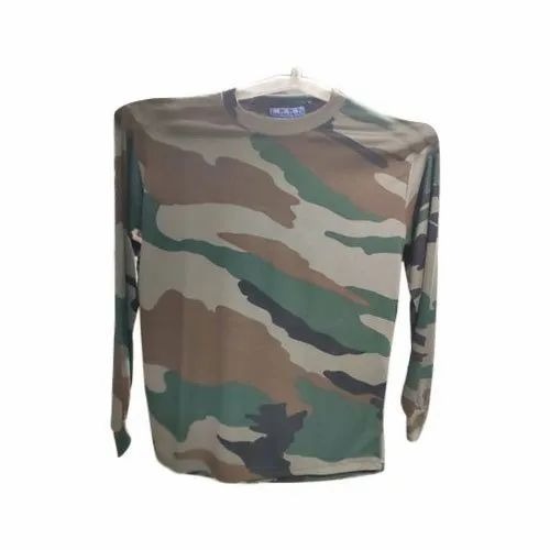 Full Sleeve Camouflage Military T Shirt