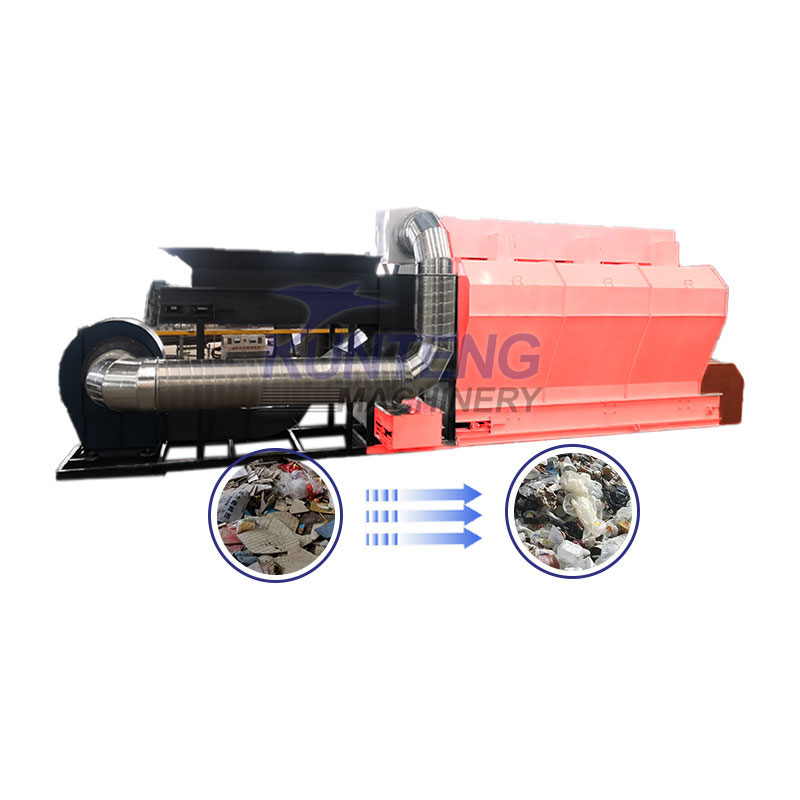 Plastic Waste Air Screening Machine Household Waste Sorting And Treatment Equipment - Capacity: 50 Ton/Day