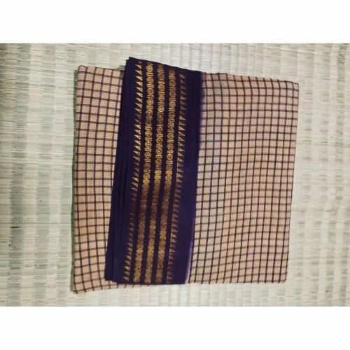 Cotton Checked Saree