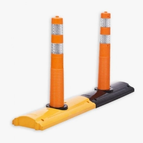 Dark eye plastic road lane divider