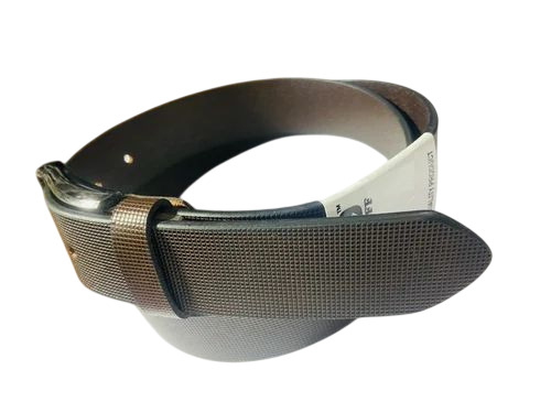 Single Pin Brown Leather Belt - Genuine Leather, 1 Meter, Brown | Polished Steel Buckle, Durable, Comfortable