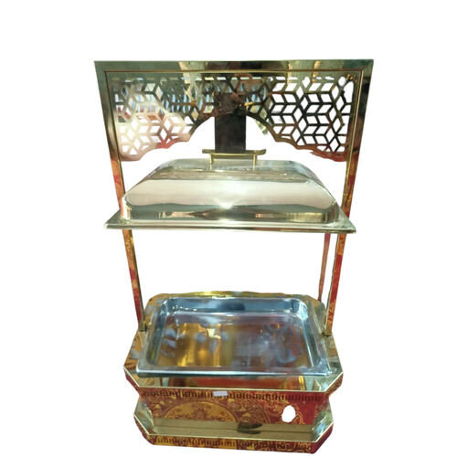 4 Feet Stainless Steel Buffet Set Counter