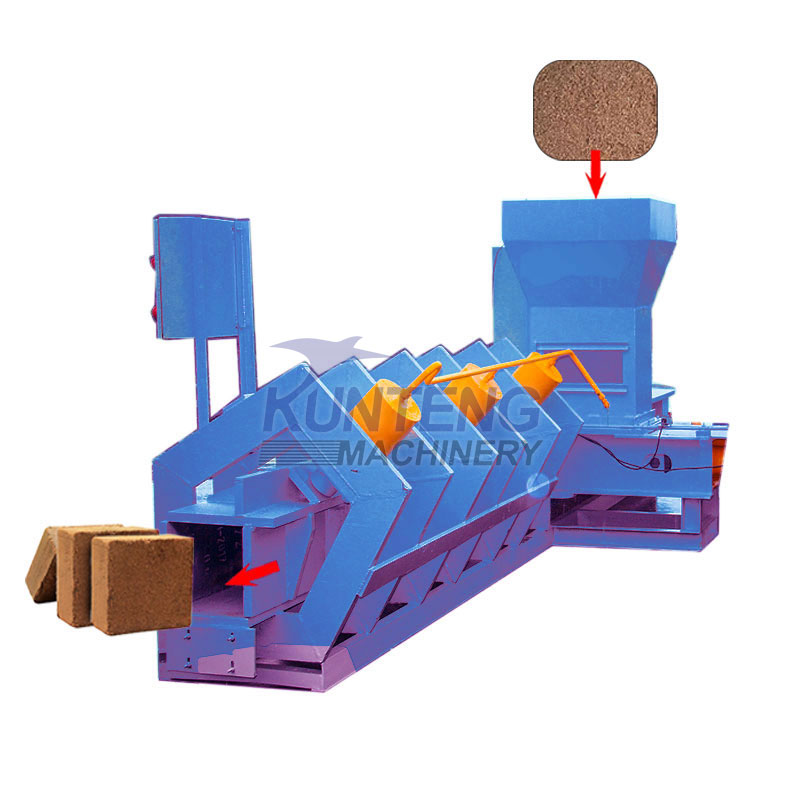 Coconut Coir Compression And Packaging Machine Coconut Shell Defibering And Packaging Production Line - Color: Customized