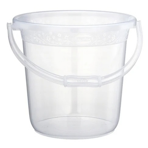 18 Ltr Transparent Plastic Bucket 
