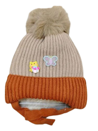 Baby Orange Woolen Cap