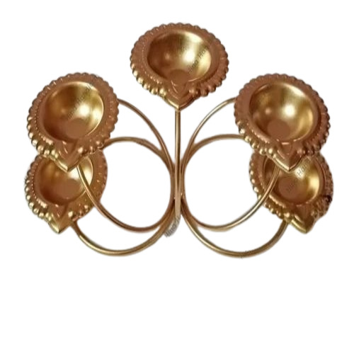 Golden T Light Candle Holder