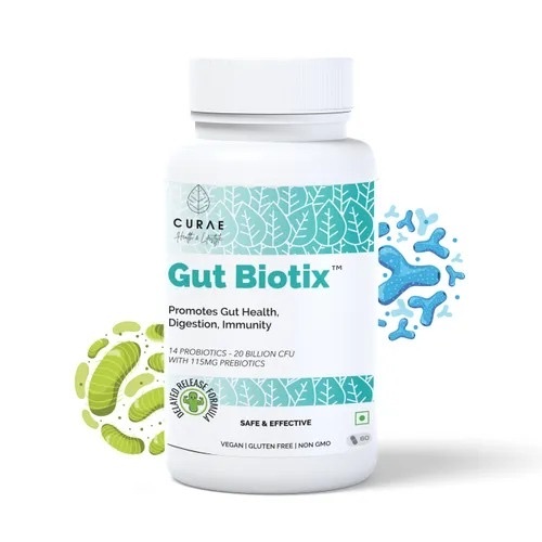 Gut Biotix - Capsules for Adults, Room Temperature Storage | Digestive Health, Balanced Microbiome, Natural Ingredients, Daily Supplement, Safe Usage