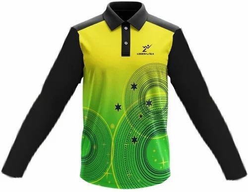 Men Yellow Printed Polyester T-Shirt