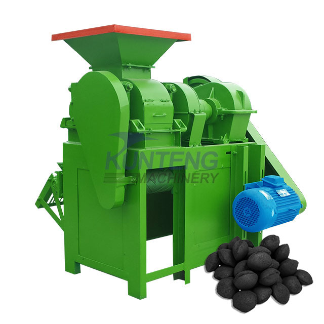 Biomass Charcoal Powder Ball Press Machine Corn Cob Straw Charcoal Briquetting Machine - Briquette Size: Customized