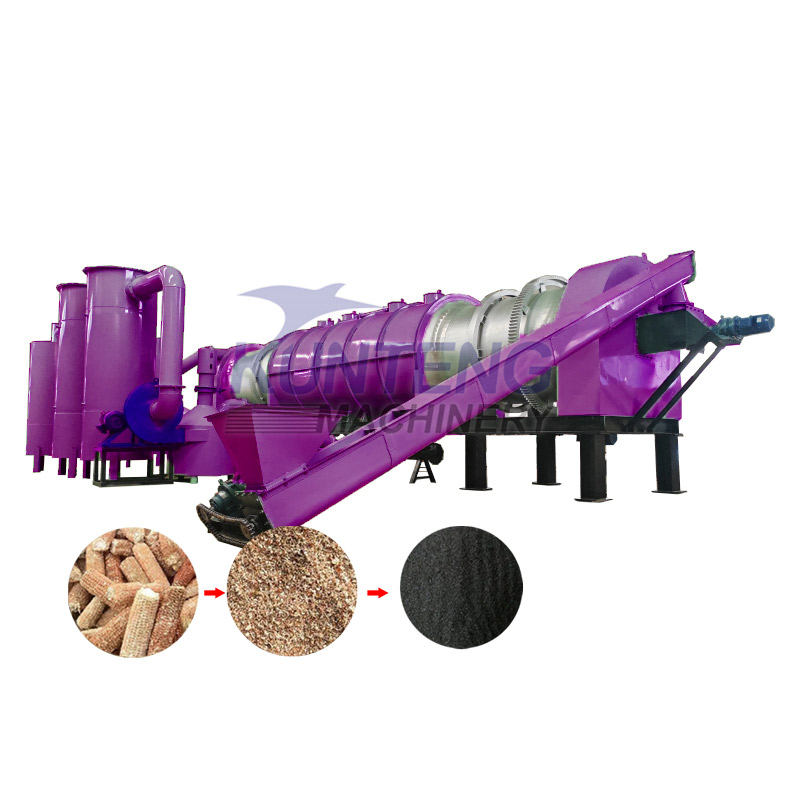Continuous Corn Cob Straw Carbonization Furnace Bamboo Chip Carbonization Furnace - Application: Rice Husks