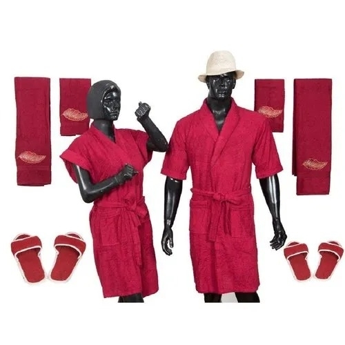 Cotton Couple Bathrobe Set