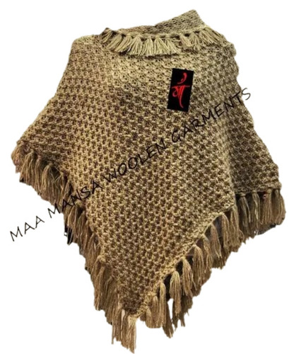 Girls Brown Poncho