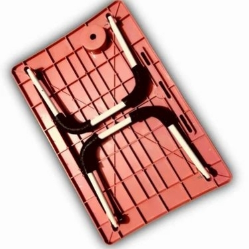 Light Pink Plastic Folding Study Table